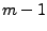 $ m-1$