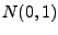 $ N(0,1)$