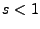 $ s<1$
