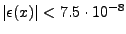 $ \vert\epsilon(x)\vert<7.5\cdot10^{-8}$